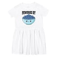thumbnail image 1 of Inktastic Blueberries Cute Powered by Girls Toddler Dress, 1 of 5