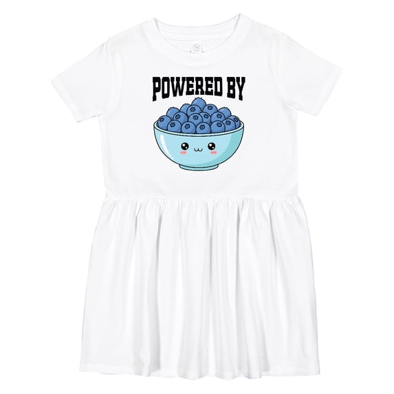 Inktastic Blueberries Cute Powered by Girls Toddler Dress