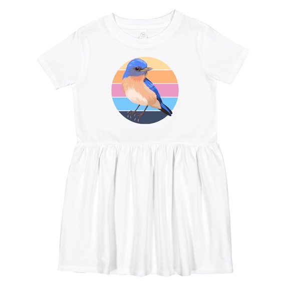 Inktastic Bluebird Bird Lover Birdwatcher Girls Toddler Dress