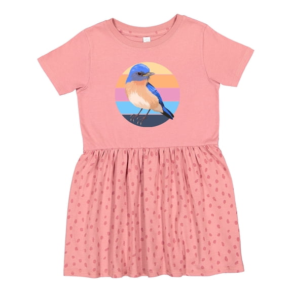 Inktastic Bluebird Bird Lover Birdwatcher Girls Toddler Dress