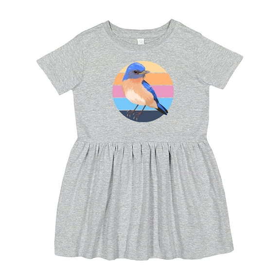Inktastic Bluebird Bird Lover Birdwatcher Girls Toddler Dress