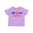 thumbnail image 1 of Inktastic Boat Hair Don't Care, Anchor, Sailing - Red Blue Boys or Girls Toddler T-Shirt, 1 of 5