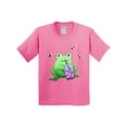 thumbnail image 1 of Inktastic Boba Toad Cute Frog with Tea Youth T-Shirt, 1 of 5