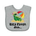 thumbnail image 1 of Inktastic Boca Raton Florida Girls Baby Bib, 1 of 4