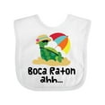 thumbnail image 1 of Inktastic Boca Raton Florida Girls Baby Bib, 1 of 4
