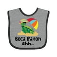 thumbnail image 1 of Inktastic Boca Raton Florida Girls Baby Bib, 1 of 4