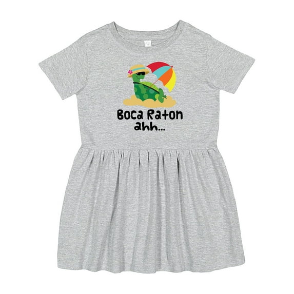 Inktastic Boca Raton Florida Girls Toddler Dress