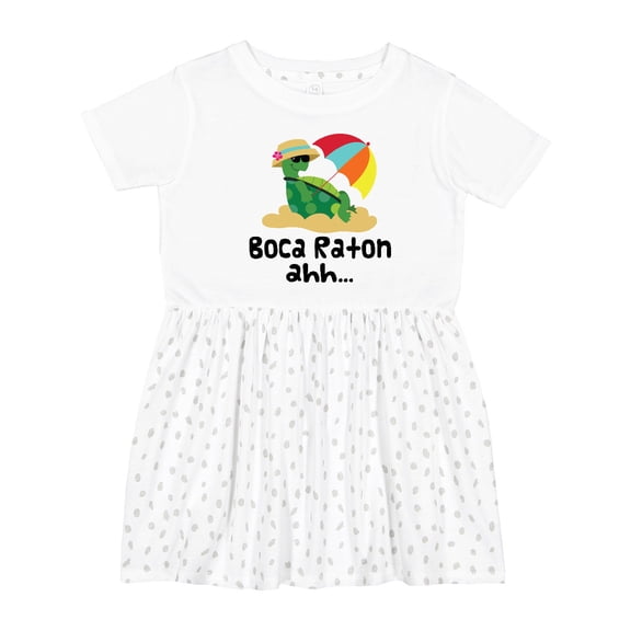 Inktastic Boca Raton Florida Girls Toddler Dress