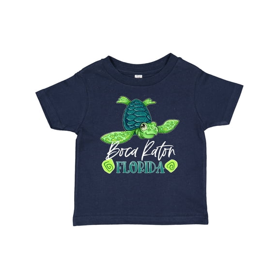 Inktastic Boca Raton, Florida Happy Sea Turtle Boys or Girls Baby T-Shirt