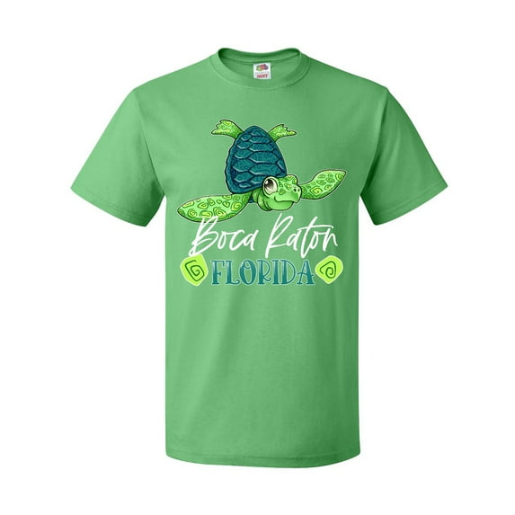 Inktastic Boca Raton, Florida Happy Sea Turtle T-Shirt