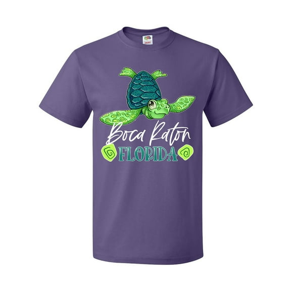 Inktastic Boca Raton, Florida Happy Sea Turtle T-Shirt