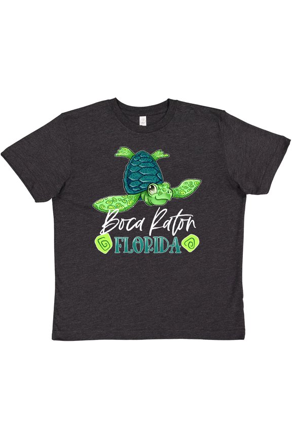 Boca Raton, Florida Happy Sea Turtle Youth T-Shirt
