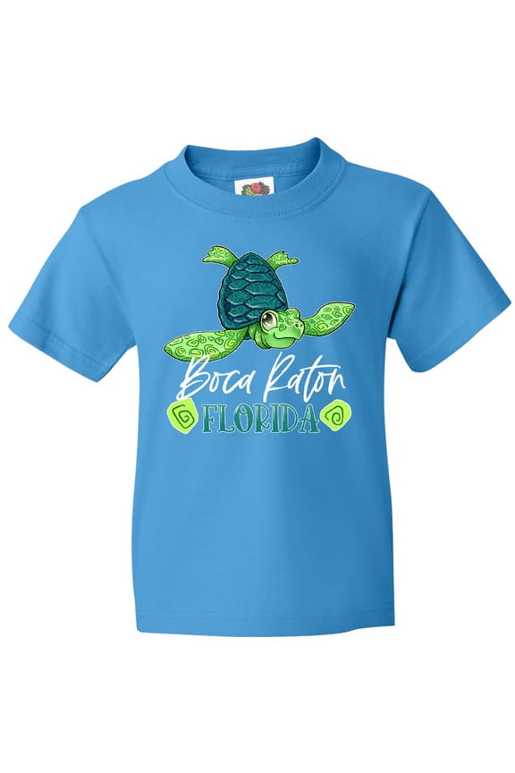 Boca Raton, Florida Happy Sea Turtle Youth T-Shirt