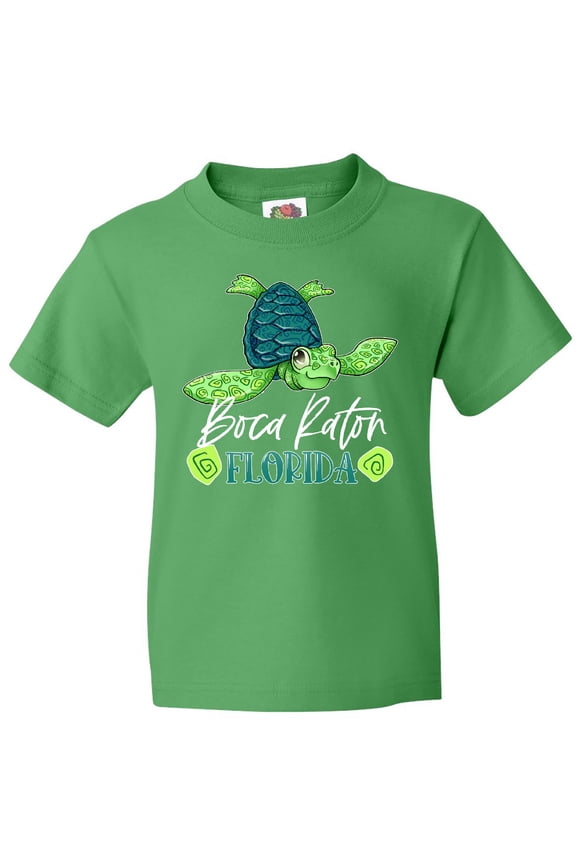 Boca Raton, Florida Happy Sea Turtle Youth T-Shirt