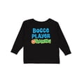 thumbnail image 1 of Inktastic Bocce Player in Training Boys or Girls Long Sleeve Toddler T-Shirt, 1 of 5