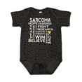 thumbnail image 1 of Inktastic Bone Cancer Sarcoma Ribbon Awareness Boys or Girls Baby Bodysuit, 1 of 5