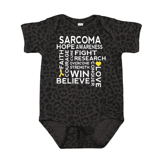Inktastic Bone Cancer Sarcoma Ribbon Awareness Boys or Girls Baby Bodysuit