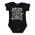 thumbnail image 1 of Inktastic Bone Cancer Sarcoma Ribbon Awareness Boys or Girls Baby Bodysuit, 1 of 5