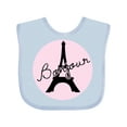 thumbnail image 1 of Inktastic Bonjour Girls Baby Bib, 1 of 4