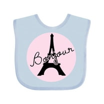 Inktastic Bonjour Girls Baby Bib