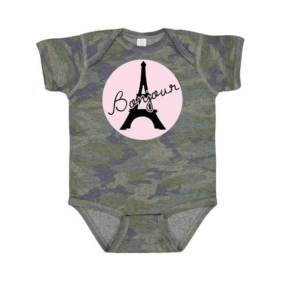 Inktastic Bonjour Girls Baby Bodysuit