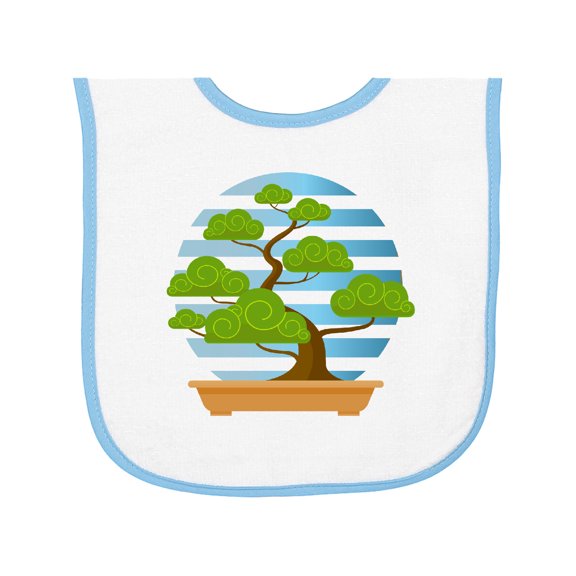 Inktastic Bonsai Tree Garden Baby Terry Cloth Bib