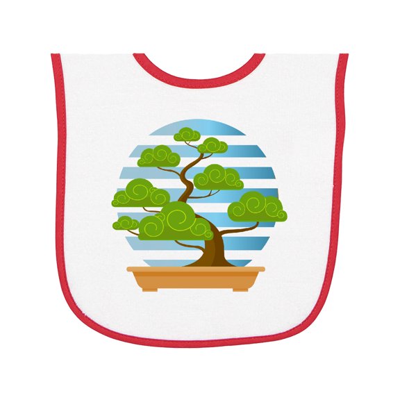 Inktastic Bonsai Tree Garden Baby Terry Cloth Bib