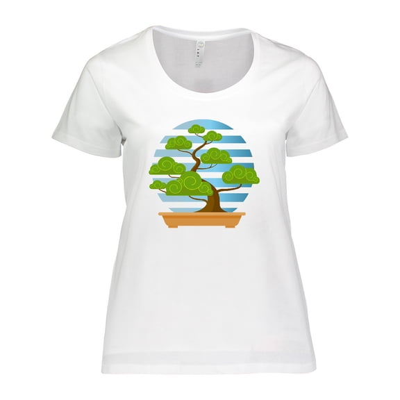 Inktastic Bonsai Tree Garden Women's Plus Size T-Shirt