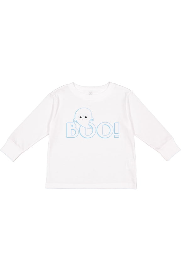 Boo Ghost Boys or Girls Long Sleeve Toddler T-Shirt