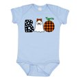 thumbnail image 1 of Inktastic Boo Halloween Ghost and Plaid Pumpkin Boys or Girls Baby Bodysuit, 1 of 5