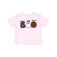 thumbnail image 1 of Inktastic Boo Halloween Ghost and Plaid Pumpkin Boys or Girls Baby T-Shirt, 1 of 5