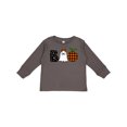 thumbnail image 1 of Inktastic Boo Halloween Ghost and Plaid Pumpkin Boys or Girls Long Sleeve Toddler T-Shirt, 1 of 5