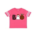 thumbnail image 1 of Inktastic Boo Halloween Ghost and Plaid Pumpkin Boys or Girls Toddler T-Shirt, 1 of 5