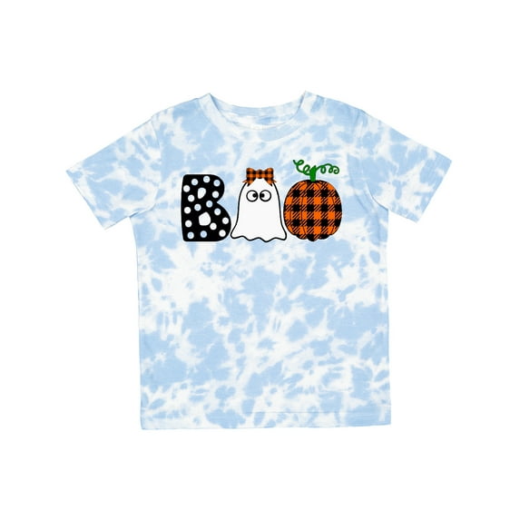 Inktastic Boo Halloween Ghost and Plaid Pumpkin Boys or Girls Toddler T-Shirt