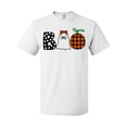 thumbnail image 1 of Inktastic Boo Halloween Ghost and Plaid Pumpkin T-Shirt, 1 of 5