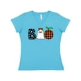 thumbnail image 1 of Inktastic Boo Halloween Ghost and Plaid Pumpkin Women's V-Neck T-Shirt, 1 of 5
