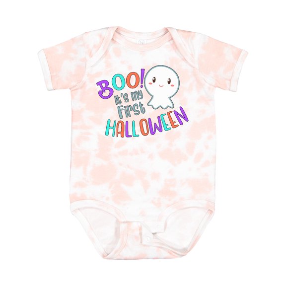 Inktastic Boo It's My First Halloween Cute Ghost Boys or Girls Baby Bodysuit