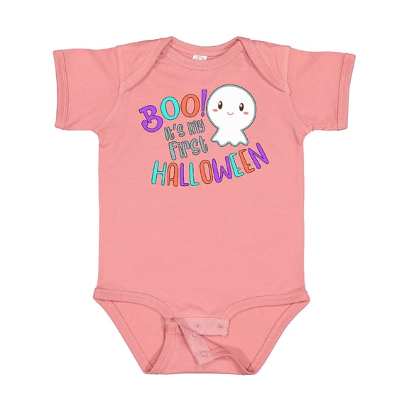 Inktastic Boo It's My First Halloween Cute Ghost Boys or Girls Baby Bodysuit
