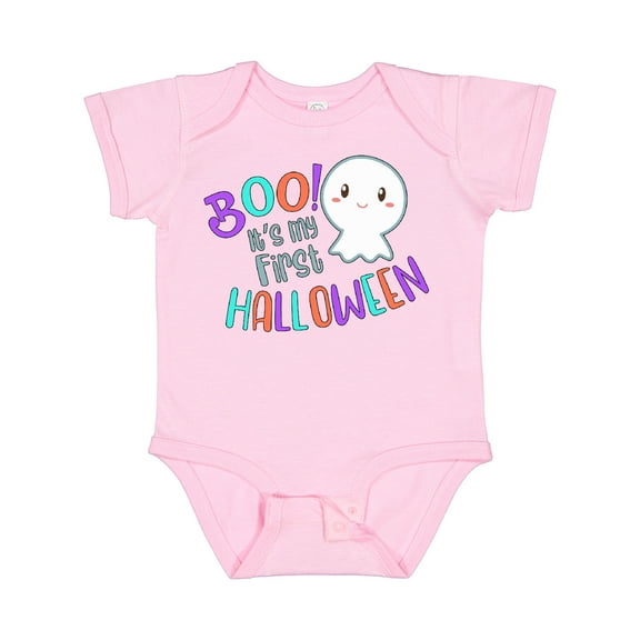 Inktastic Boo It's My First Halloween Cute Ghost Boys or Girls Baby Bodysuit