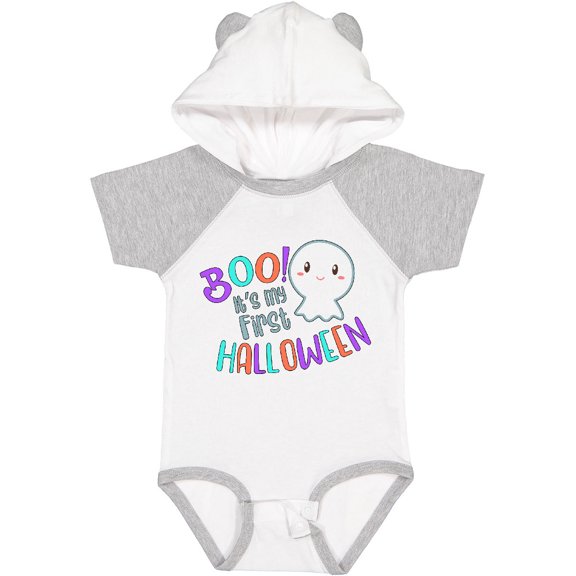 Inktastic Boo It's My First Halloween Cute Ghost Boys or Girls Baby Bodysuit