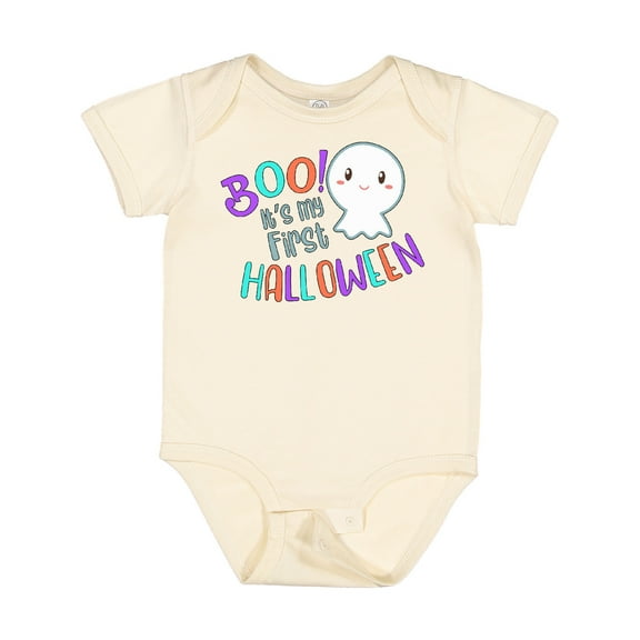 Inktastic Boo It's My First Halloween Cute Ghost Boys or Girls Baby Bodysuit