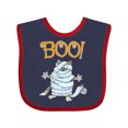 thumbnail image 1 of Inktastic Boo with Mummy Cat Boys or Girls Baby Bib, 1 of 4