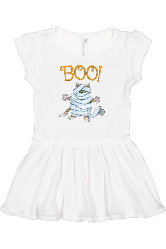 Boo with Mummy Cat Girls Baby Dress