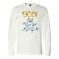 thumbnail image 1 of Inktastic Boo with Mummy Cat Long Sleeve T-Shirt, 1 of 5