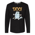 thumbnail image 1 of Inktastic Boo with Mummy Cat Long Sleeve T-Shirt, 1 of 5