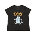 thumbnail image 1 of Inktastic Boo with Mummy Cat Women's Plus Size T-Shirt, 1 of 5