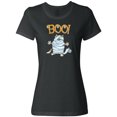 thumbnail image 1 of Inktastic Boo with Mummy Cat Women's T-Shirt, 1 of 5