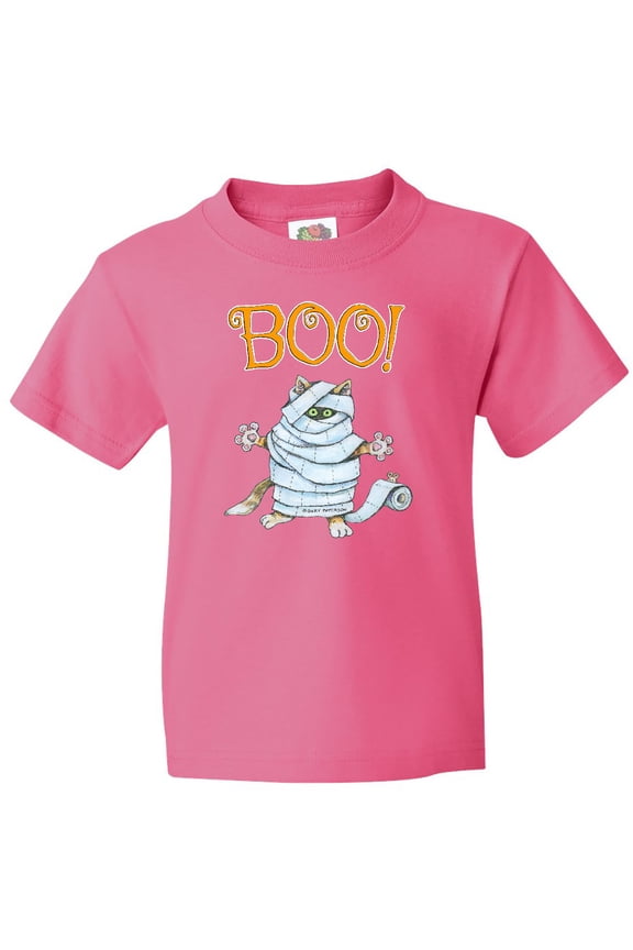 Boo with Mummy Cat Youth T-Shirt