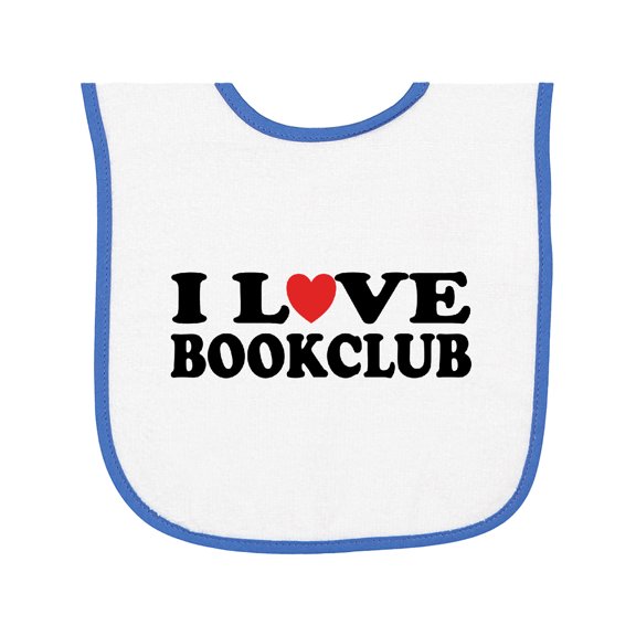 Inktastic Book Club Lover Baby Terry Cloth Bib
