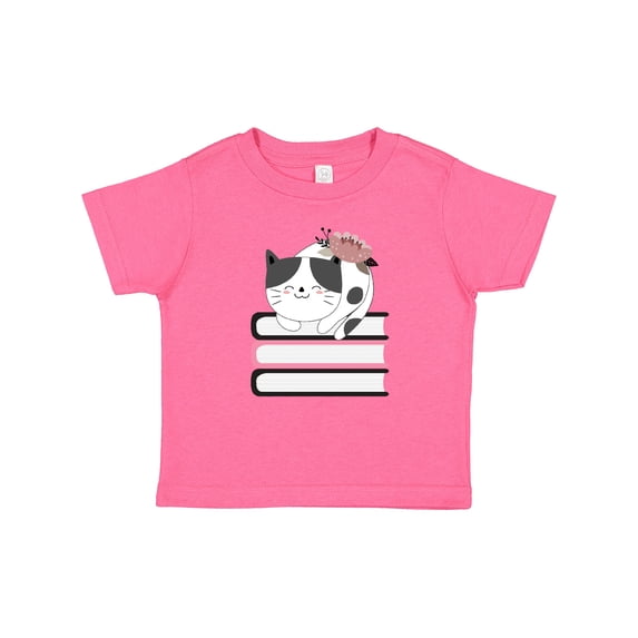 Inktastic Book Lover Cat Reading Girls Baby T-Shirt